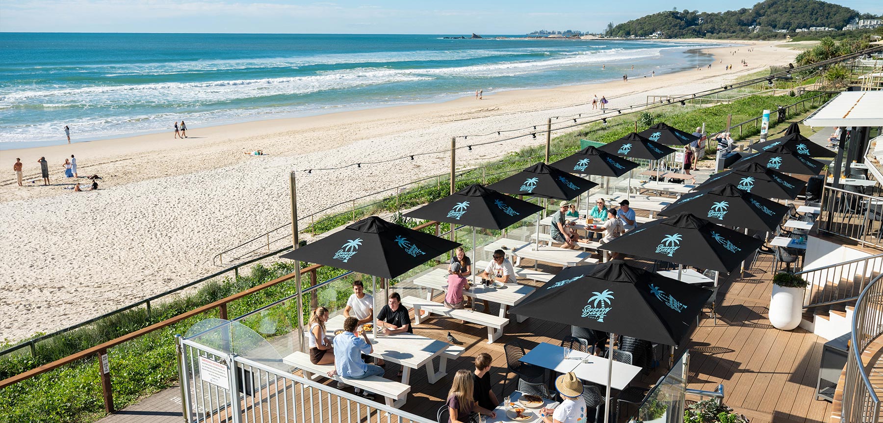 first-night-dinner-currumbin-sands Beachfront dining deck at Palm Beach Surf Club near Currumbin Sands