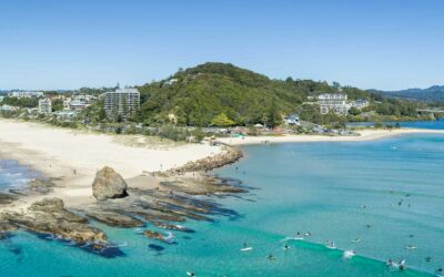 On foot from Currumbin Sands: creek loop, surf club, coffee